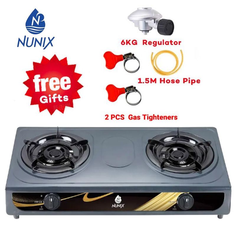 Gas Cooker Accessories 1.5 M Hose Pipe +6KG Regulator+2 pcs Gas tighteners